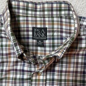 Jos. A. Bank Casual Plaid Shirt - XL